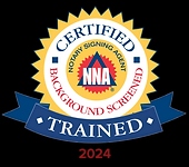 NNA Background Screened and Trained badge